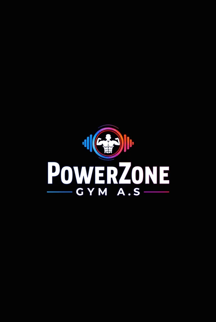 Create a logo for a gym called Powerzone Gym A.s