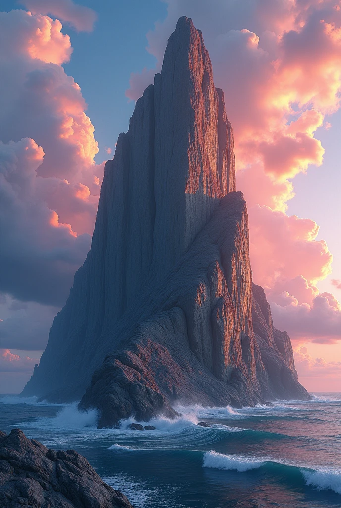 Take a full realistic photo of a beautiful rocky cliff, Focus on showing the rocky cliff RAW photo, 8k hd, analog style, (work of art, best qualityer, high resolution:1.3), Dramatic, cinematic, break, (isometric perspective:1.4) (Pixar-style:1.2) (3D model rendering:1.3) little by little (intrikate:1.2