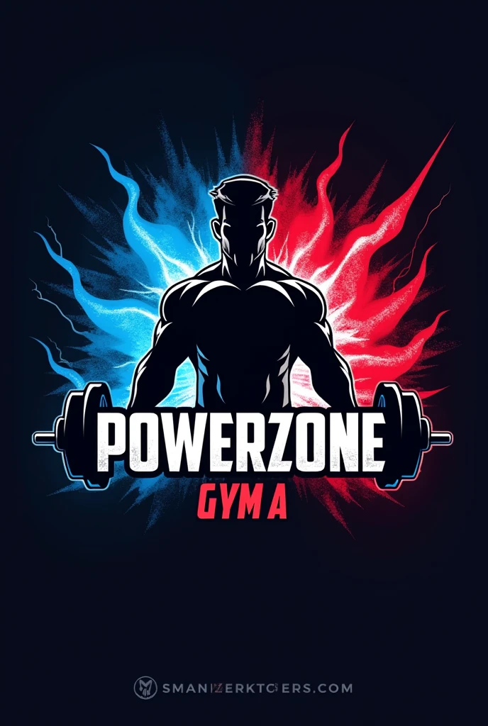 Create a logo for a gym called Powerzone Gym A.s