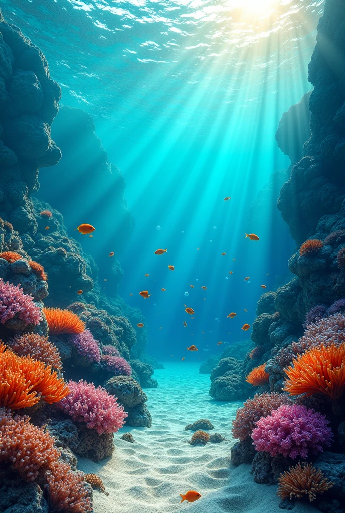 An aesthetic  view of under sea