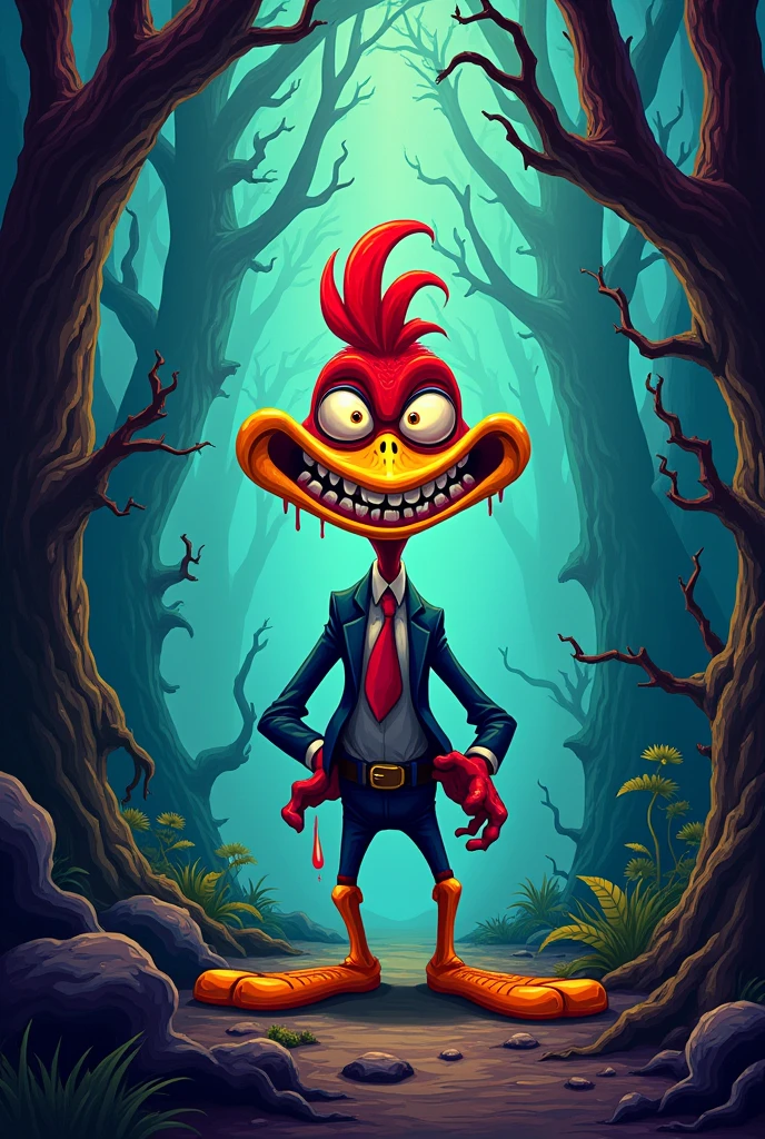 estampa, The Woody Woodpecker Show estilo psicopata