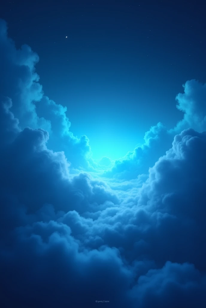 Blue and black gradient background, heavenly