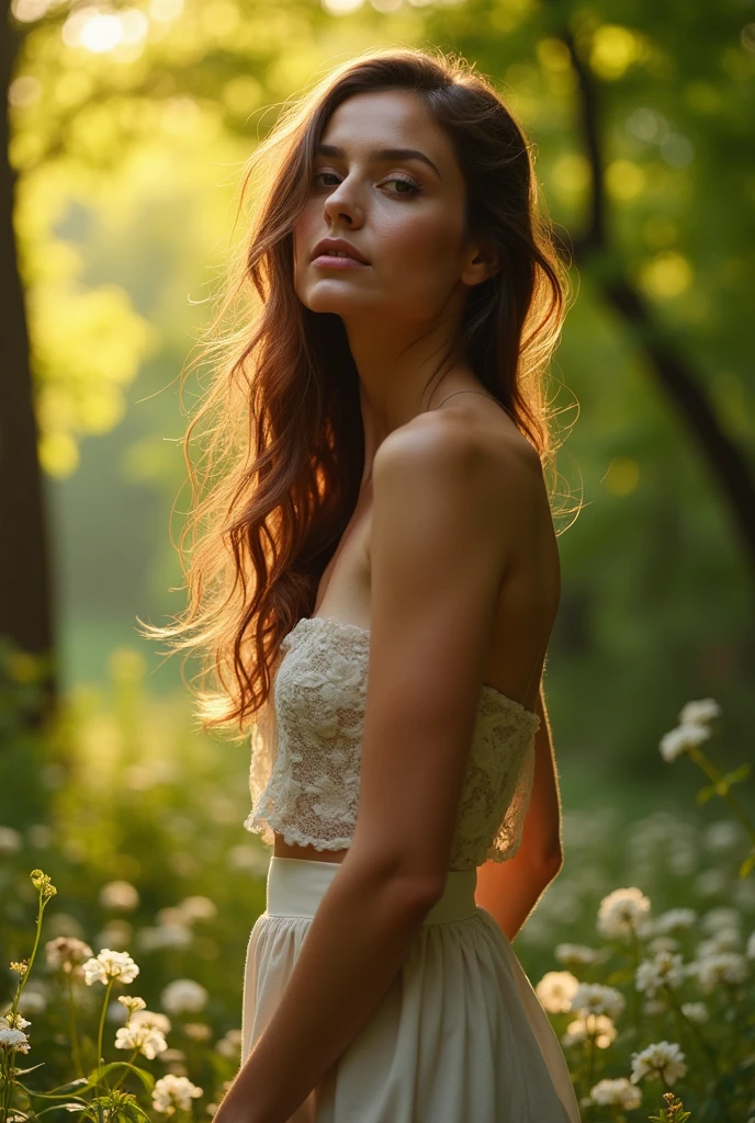 A woman without any clothes