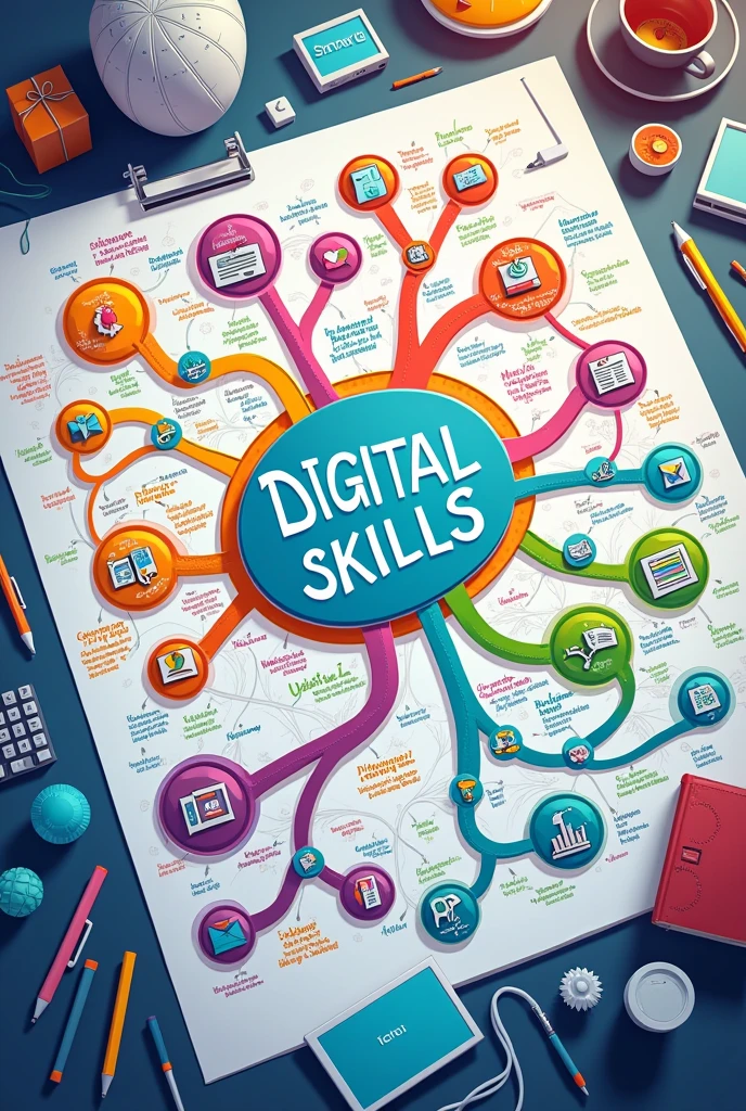 Mind map on digital skills 
