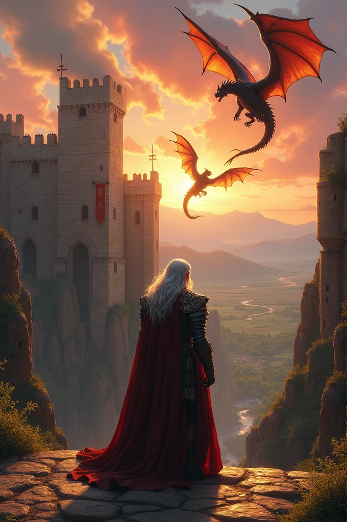 Robert Fisher the author of the book the knight in rusty armor 1989 3D background the setting of the book with dragons