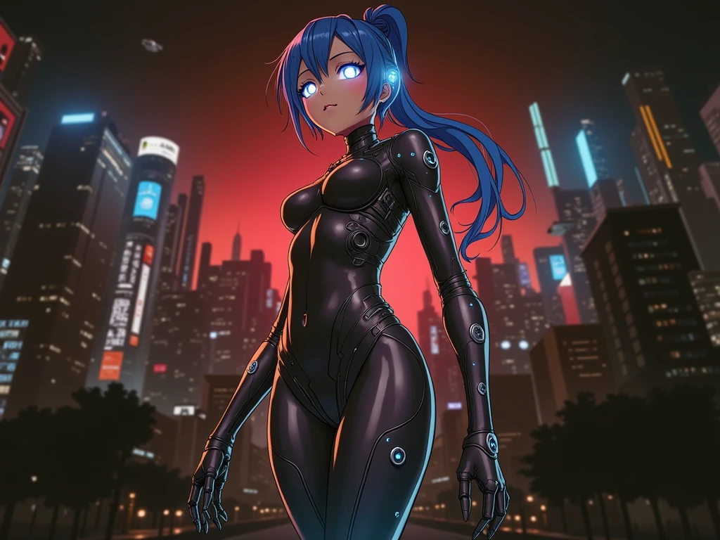 anime cyborg character