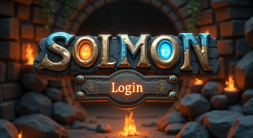Design a visually engaging and immersive login menu for the SOLMON game, using a 3D stylized art style with a medieval elemental theme. The menu should be set within a mystical, ancient environment that reflects the game's elemental themes. The background should feature a swirling galaxy with hints of elemental energies—glowing embers, shimmering water, and vibrant earth tones—intertwined with ancient, weathered stone textures and runic symbols, creating a visually captivating scene.
At the center of the screen, place the SOLMON logo prominently, with the text rendered in a rich, gold color that exudes a sense of power and ancient wisdom. The logo should have a glowing, animated effect, reminiscent of a legendary artifact. Below the logo, include input fields for the username and password, designed with a medieval interface featuring stone-carved edges and subtle elemental accents.
Add a 'Login' button that stands out with a glowing aura, surrounded by ancient runes that pulse with energy, inviting the player to enter the game world. The button should have a metallic finish, giving it the appearance of a well-forged, enchanted item.
In the corners or subtly integrated into the background, include small, animated icons representing the different elemental creatures from the SOLMON universe. These icons should have a stylized, medieval look, with each representing fire, water, earth, and air elements in a way that adds to the overall theme without distracting from the central focus of the login menu.
Ensure the design is intuitive, user-friendly, and visually striking, creating an exciting and epic first impression that sets the tone for the SOLMON gaming experience