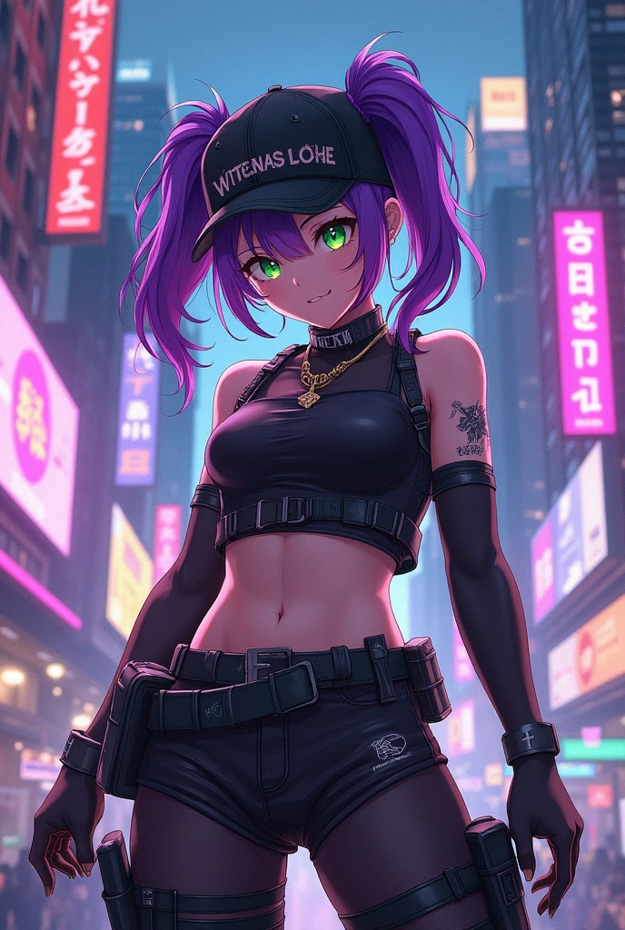 Anime girl, meister, in city