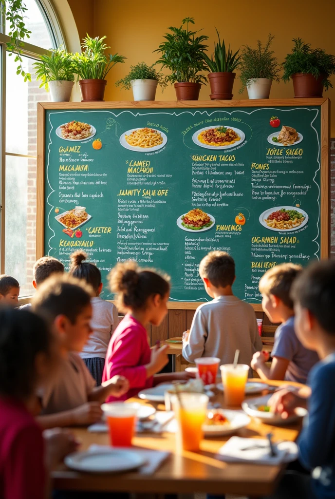 cafeteria menu