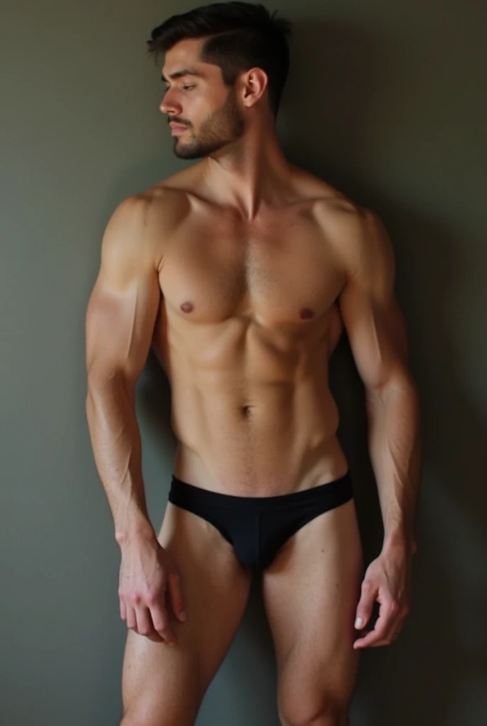 Make a Man Completely Naked in Underwear and Volume Make Him Having Sex 