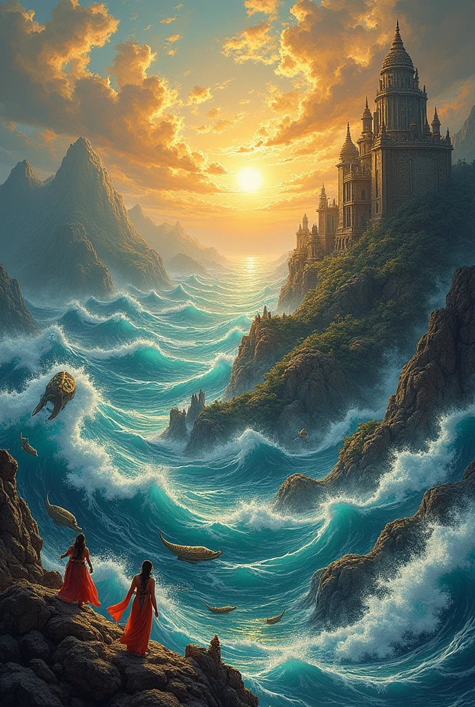 Samudra manthan acording to Hindu mythology