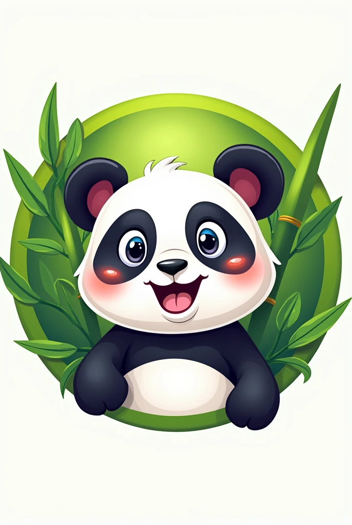 Cartoon panda logo