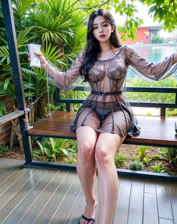 (8K、RAW Photos、top-quality、​masterpiece:1.2),(change background, decorate background),(realistic、Photo realistic:1.37),1人, Asian women, 38 year old, femele, In a luxurious room with a panoramic view of the night view of Tokyo, natta, profetional lighting, Photon mapping,curvy nearly chubby, Attractive eyes, eyelashes,（Live-action realistic style）,Extremely beautiful face、large breast, very very gigantic ,ultra gigantic 、See-through bra with a very big breast size,gals,Lots of lashes, pitch red lipstick, little pubic hair, the lower abdomen bristles, beautiful realistic white skin, My breast are double size and are about to spill out of my bra, I have one mole on my left boob, transparent clothes, see through panty, long wavy hair, to stand,,Make eye contact with your audience, Do erotic poses that you can do while standing, fantasy background,  change background