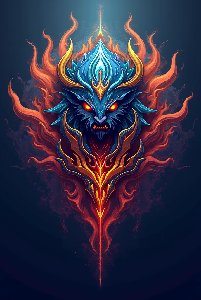 Create a logo with the name MahDeus for my Youtube channel that is dedicated to the game Wild Rift.
