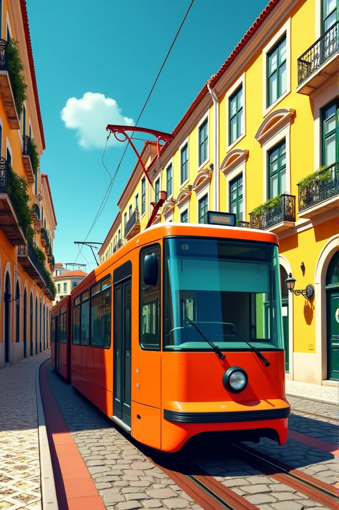 Lisbon tram designed by Corbusier