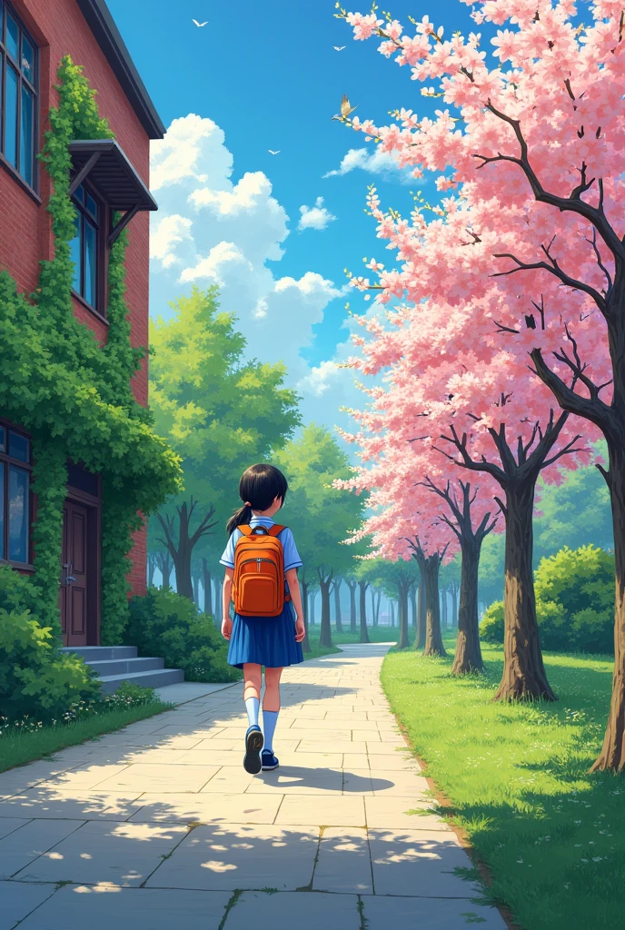 I go to school every day.