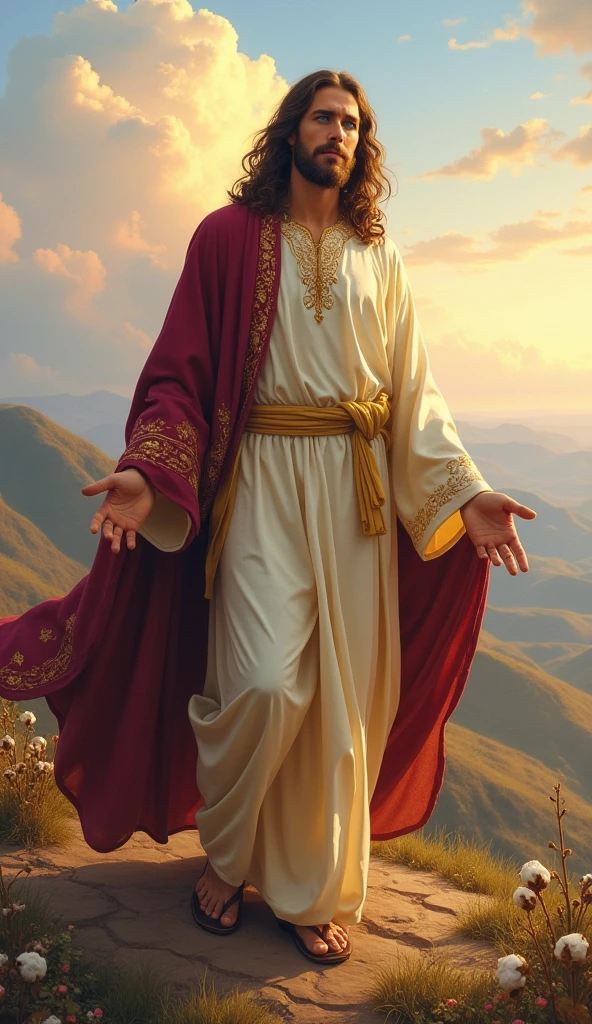 Jesus with blue eyes