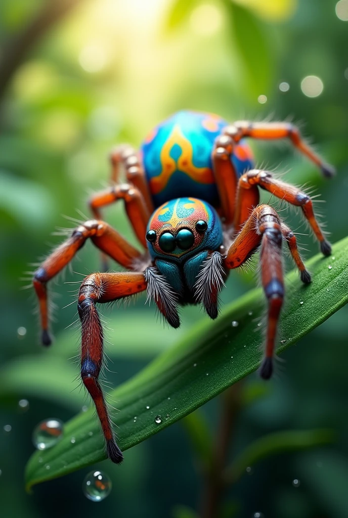 poster on peacock spider