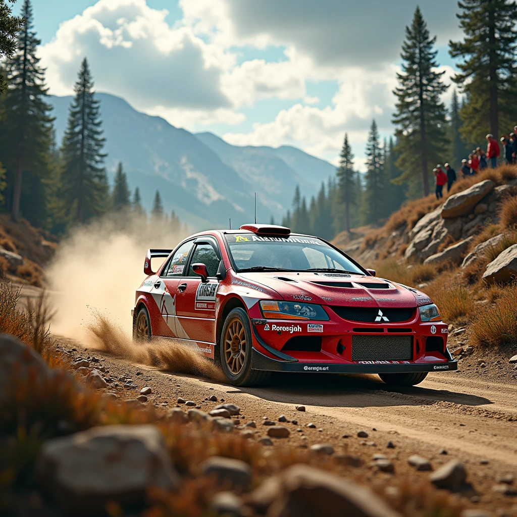 (0816) Today's challenge theme：Mitsubishi Evo 6 Rally Car Photography
