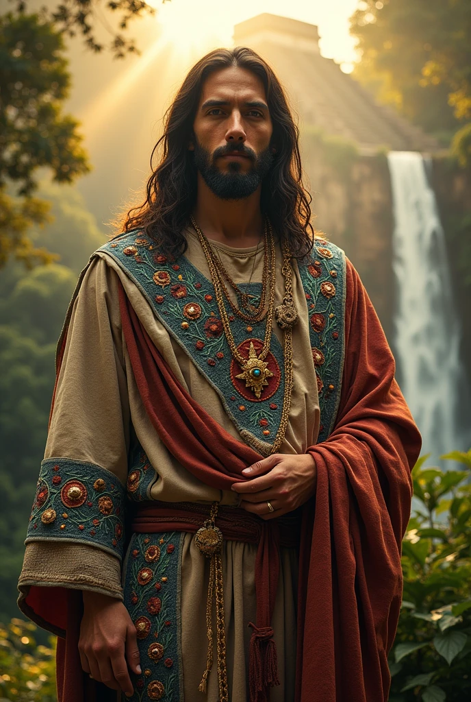 Jesus with maya ouffit