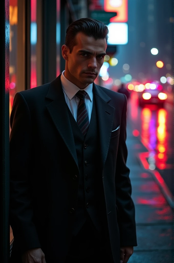 A ganster with suit