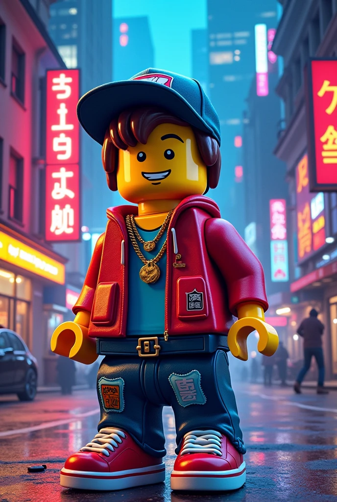 Trap album cover featuring a Lego-style character