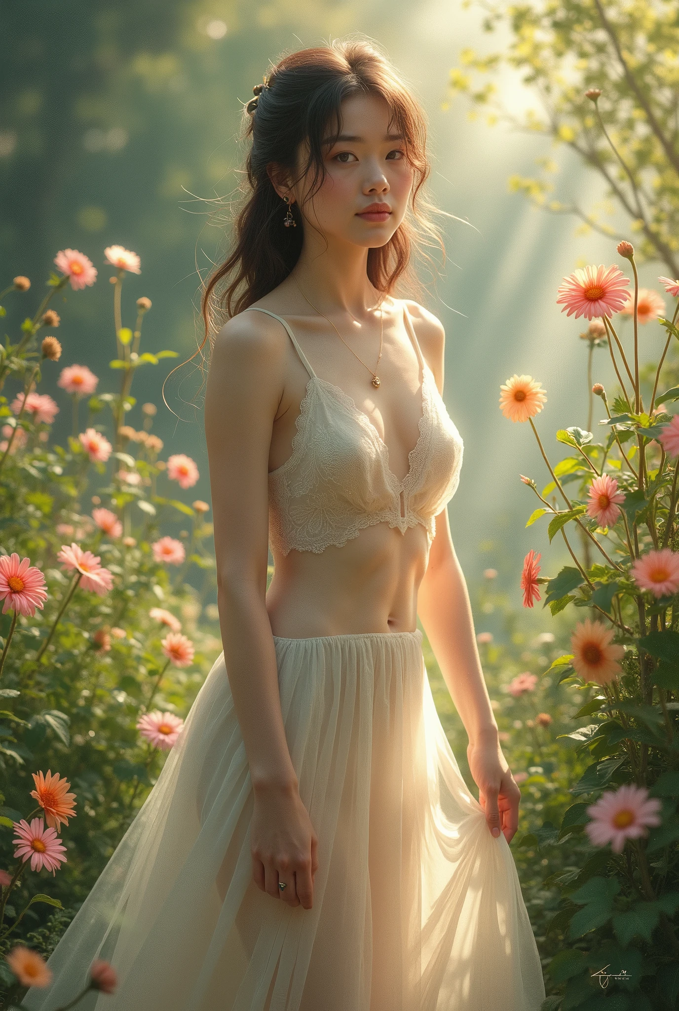 {{{{{3,318 trillion pixels high resolution, nsfw, Realistic scenery and lovely girl, In this scene the heroine is chosen as a human pillar, A full whipped deep cleavage rapidly emerged, thicken the lips look pretty, Boobs are fluffy and bouncy, Tits that get rounder bigger her deep tight cleavage}}}}},{{{{{A neat girl who stands on her knees and opens her crotch traces her crotch with her fingertips and with a faint moan experiences her first climax and becomes a little more mature and innocent masturbator, The higher the concentration of female hormones in the tank the more she tries to stay innocent, the more times she climaxes dyeing her into a deep slut and making her moan like crazy, white cheeks, The moment when the eyes of the heroine's girl are replaced with kaleidoscopic irises, magical in a romantic Cylindrical crystal herbarium showcase filled with oil, Herbarium-soaked her tits become so plump that they break the blouse of an even smaller-sized girl and her hair grows longer and sexier while she still looks like a girl, Cuteness preserved forever shining in exchange for life from her, wearing cute ribbon blouse and skirt, frills scrunchie on her wrist, her beautiful slender underbust, slender curvy cute waistline, an lewd fetish for lips and necks and waistlines, her clearer nip line from underbust to hips, gloomy straight black wig, thick vivid lips}}}}},{{Extremely detailed}},{{{{{heroine girl's Sexually unused body with pure and innocent aura}}}}}