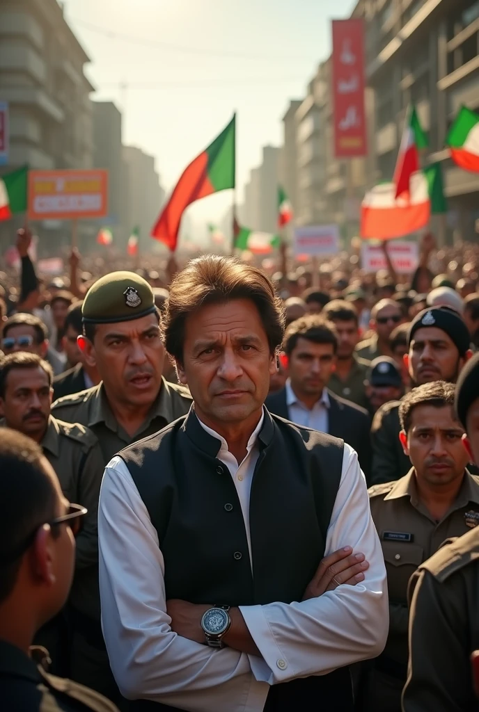 Imran khan was arrested by police and audience say release Our khan