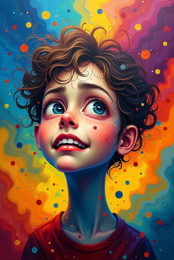 artwork that represents all the emotions of adolescence in a single drawing 