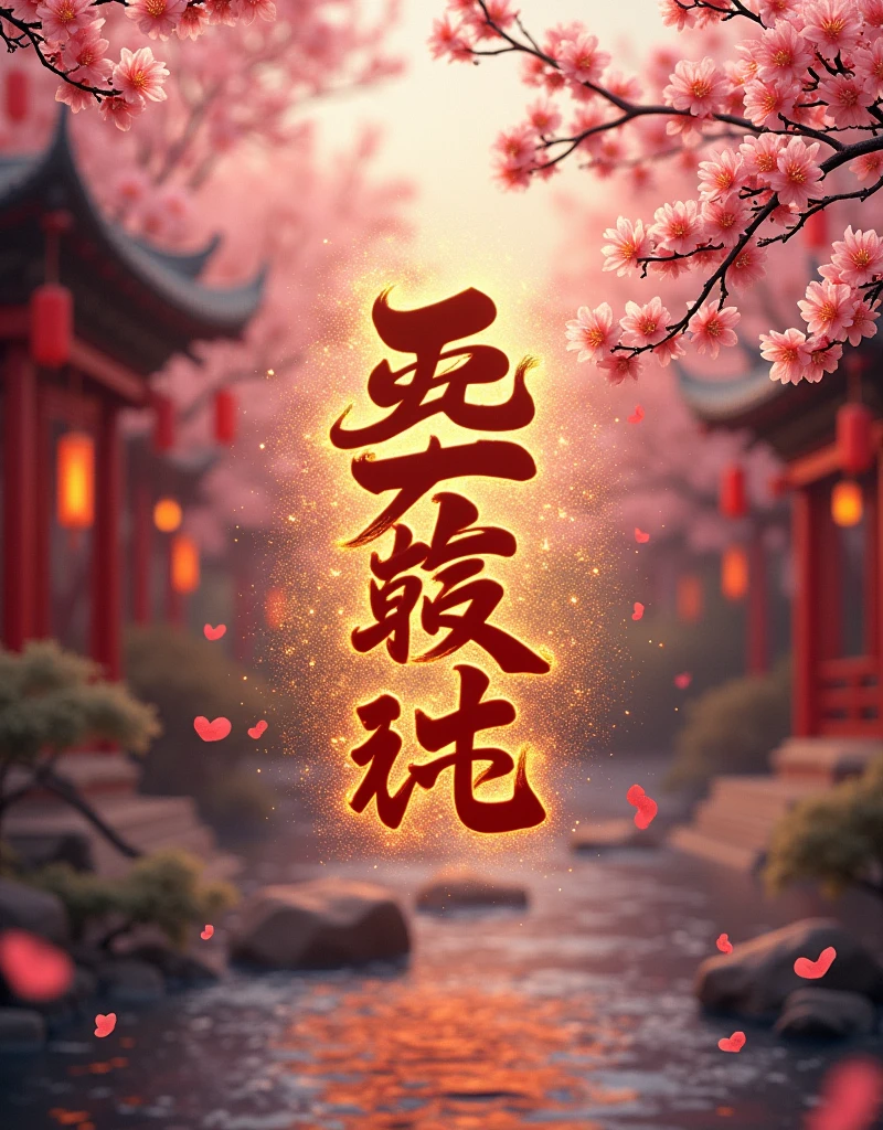 animated title with the text "CHINESE CIVILIZATION" surrounded by Chinese crackers and cherry blossoms