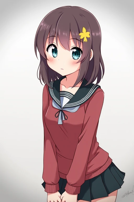 One person, chest, Blushing, 大きなchest, Blushing, anime,
uniform,