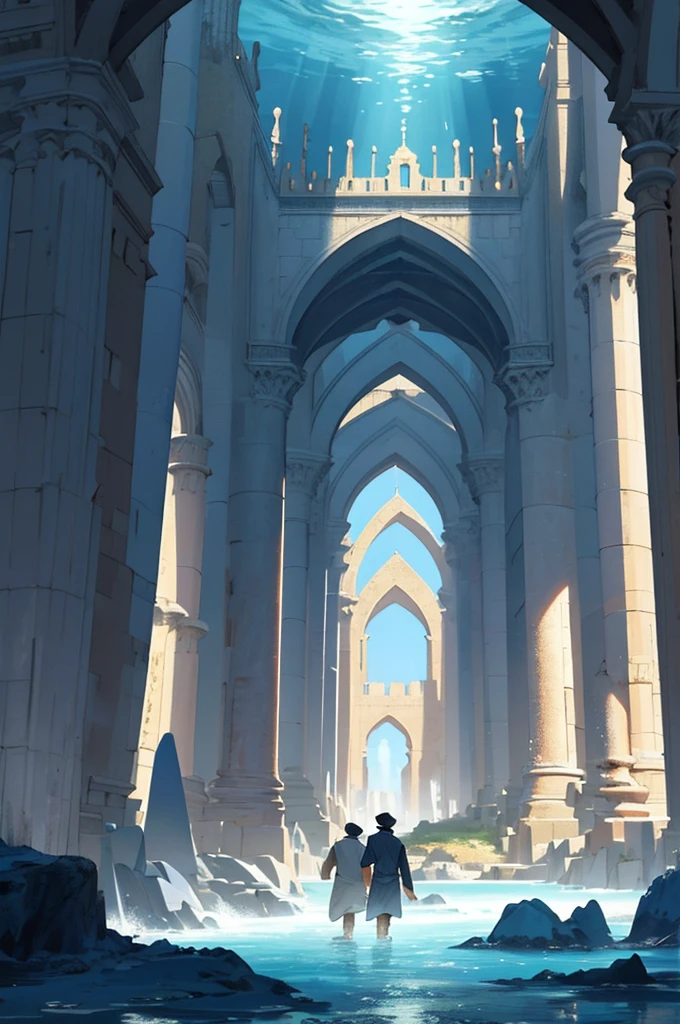 In the depths of the Atlantic Ocean, beneath layers of dark blue water, there was a great civilization called "Atlantis". This civilization was not ordinary, but surpassed in its development and progress everything humans had ever known before. شعب Atlantis كان يعيش في وئام مع الطبيعة، مُستخدمًا طاقة البلورات التي تمتلك قوة غامضة لإمداد مدينتهم بالطاقة. Their homes and palaces were made of shimmering crystal, illuminating their nights as if it were day.