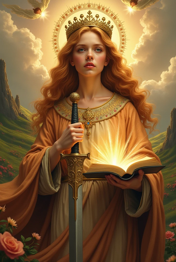 A majestic image of Saint Catherine of Alexandria