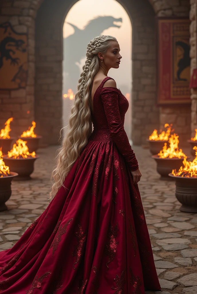 Create a female character for me from House of the Dragon , a Targaryen queen