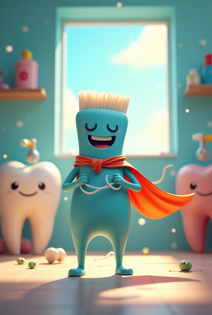 Floss daily to remove plaque between teeth