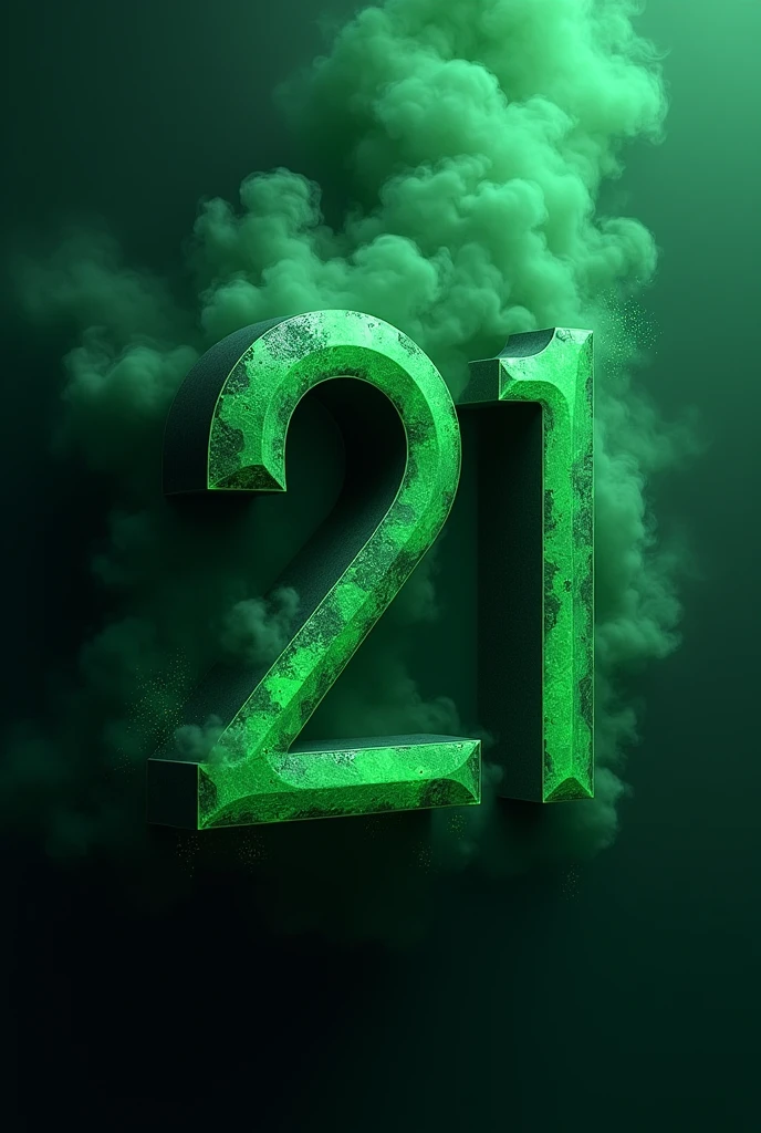 I want number 21 in green with black undertones
