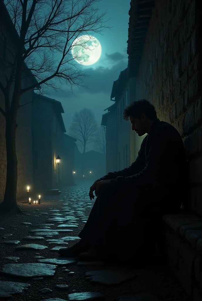 A man attacked by ghost in the village silently. Always he keep himself alone in the dark room