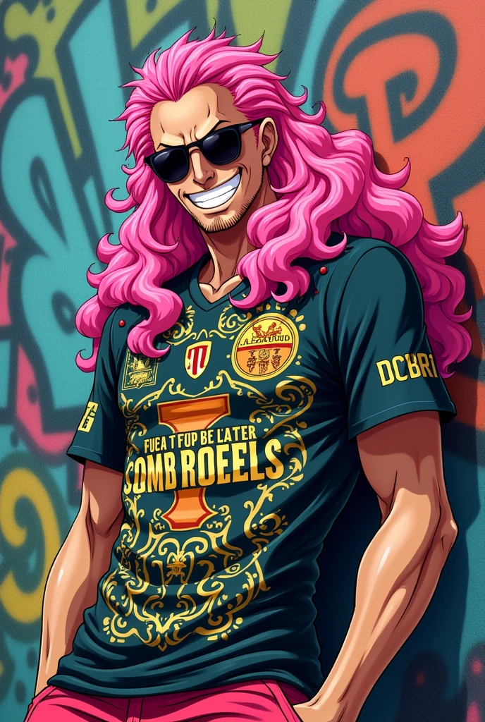 doflamingo, personagem do One Piece, with the Corinthians shirt
