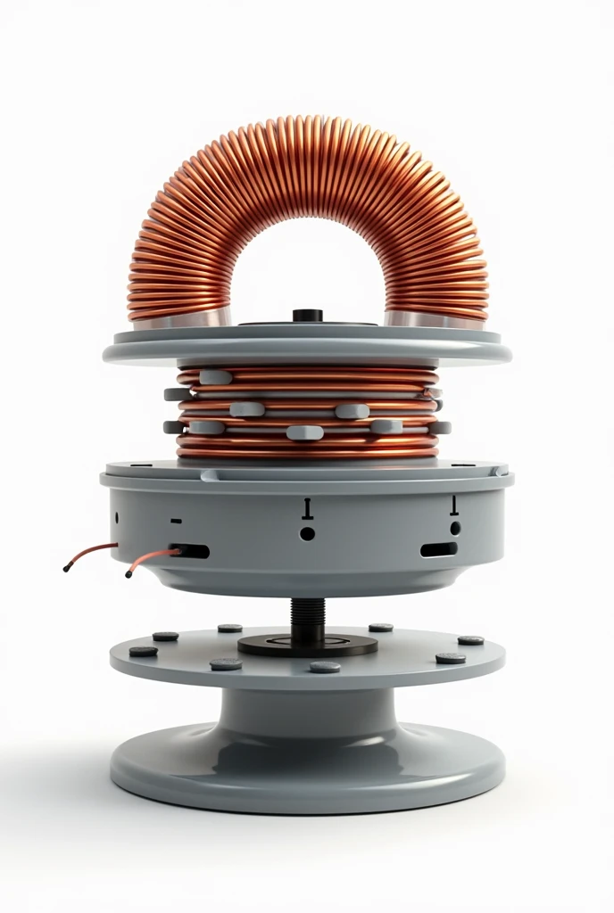 Project Description:

Create highly detailed and realistic illustrations of the generator components: the rotor and the copper coil. Ensure that all materials and assembly details are accurately depicted.

Rotor Image Details:

Shape: Circular disk.
Material: Plastic or wood.
Dimensions: 10 cm in diameter.
Center: Show a central hole for the axis.
Magnets: Evenly spaced neodymium magnets (10 mm diameter x 5 mm thickness) around the edge of the disk.
Axis: Indicate the axis (PVC or metal tube) passing through the central hole.
Copper Coil Image Details:

Shape: Cylindrical coil.
Material: Enamel-coated copper wire.
Dimensions: Approximately 2 meters of wire, 200-300 turns.
Details: Show the coil wrapped around a cylindrical object (e.g., a plastic tube).
Wire Ends: Exposed wire ends for electrical connections, with clear labeling of positive (+) and negative (-) terminals.
Mounting: Illustrate how the coil is mounted on a base or support near the rotor.
Visual Details:

Colors: Use realistic colors for materials: metallic gray or silver for the rotor, bright copper for the wire, and clear or white for plastic components.
Technical Accuracy: Ensure the images accurately represent how the components are assembled and interact with each other.