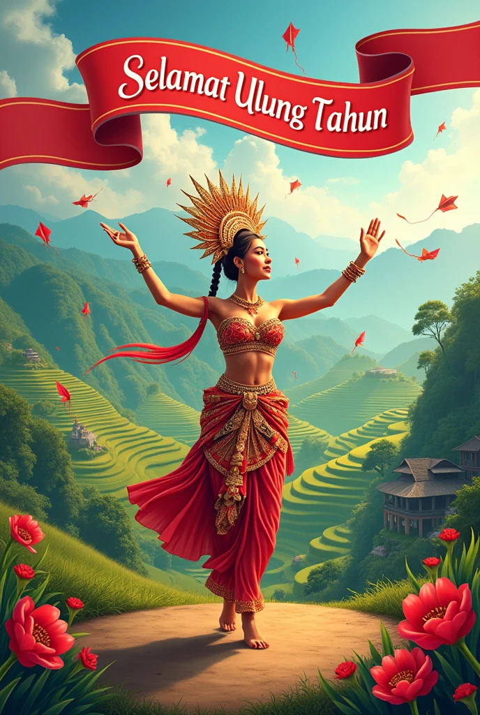 poster for the 79th Anniversary of the Republic of Indonesia, greetings from Nyoklaten