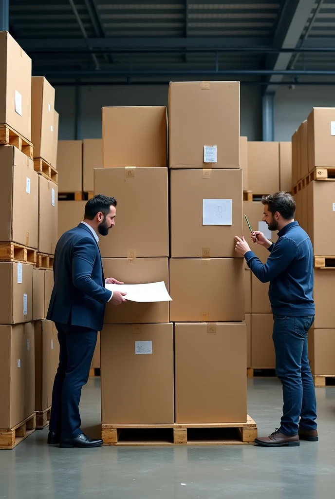 A company has 300 corrugated cardboard boxes that must be exported by air. To minimize the number of packages, wooden pallets will be used to accommodate the load.. The wooden pallets measure 120x100x15 cms. and they have a unit weight of 15 kgs. The cardboard boxes measure 48x38x36 cms. y order 15 kgs. The airline that will move the shipment has a height restriction of 1.60 mts. and as a weight restriction 350 kgs. Present your development outline (drawing)