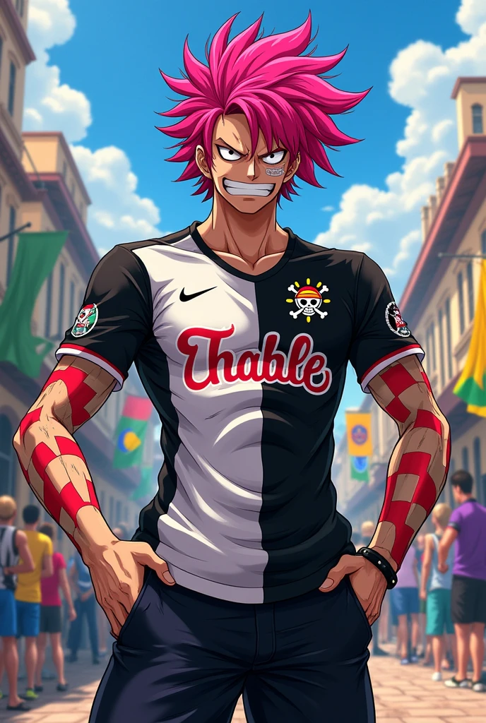 doflamingo, personagem do One piece, wearing the shirt of Sport Club Corinthians Paulista