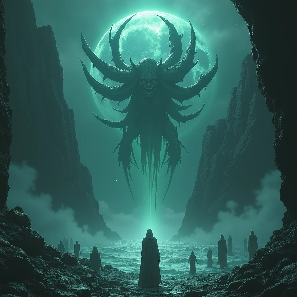 The Atlanteans had advanced technology. Their advanced science allowed them to control the weather, purify salt water into fresh water, and even travel across dimensions using intergalactic portals. But all this progress could not protect them from a mysterious, ancient enemy awakened from a deep slumber, an enemy of a different kind: the demons of Hell.