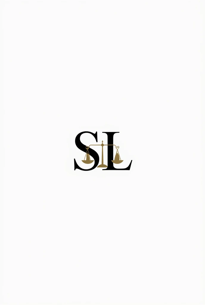 Make a logo for a law firm with the initials SLS, ou SL ou SS, It must be minimalist and have something to do with law (ex: A Balance of Justice)