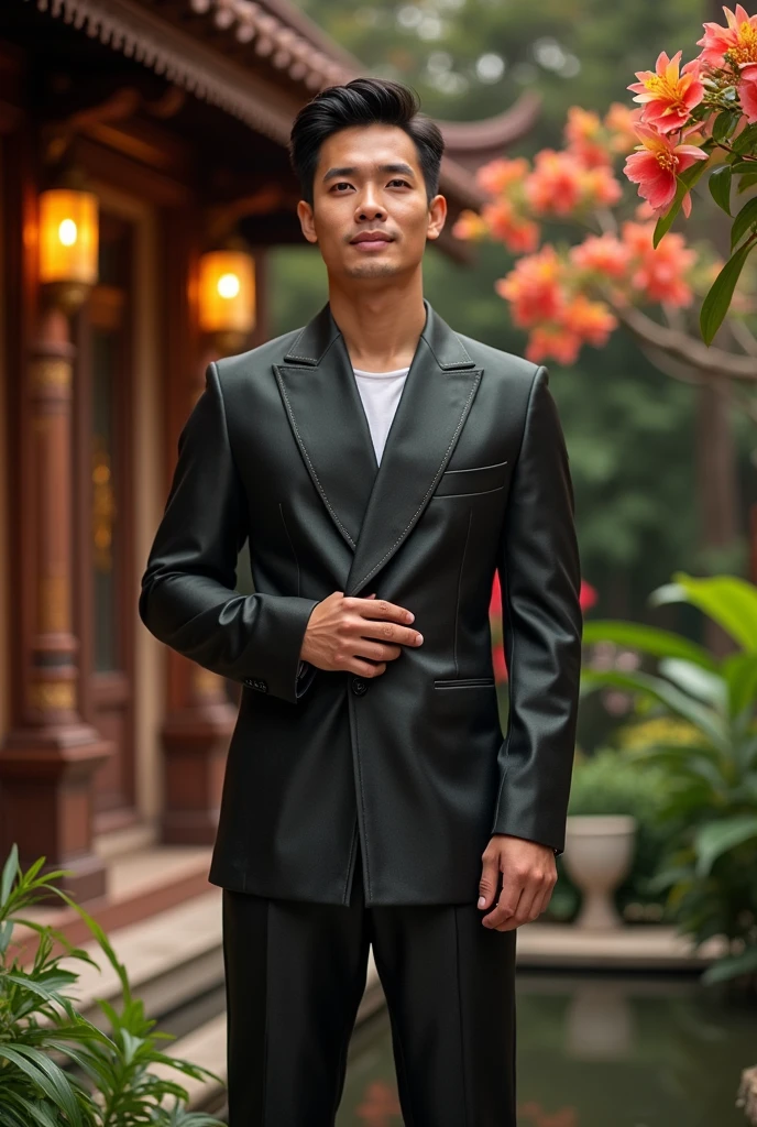 Handsome and rich Thai man, strong and tender