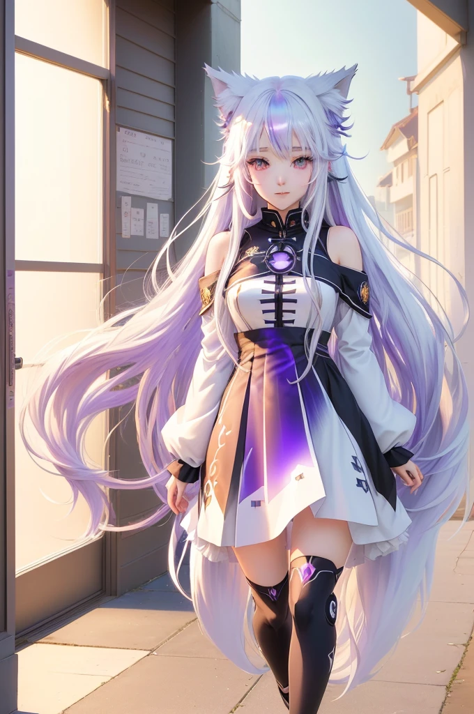 anime girl with long white hair and purple eyes, holo, ethereal anime, beautiful anime girl, (anime girl), anime girl with long hair, anime moe artstyle, holo is a wolf girl, pretty anime girl, white haired deity, beautiful anime, high quality anime artstyle, holo if a wolf girl, beautiful anime style, anime best girl