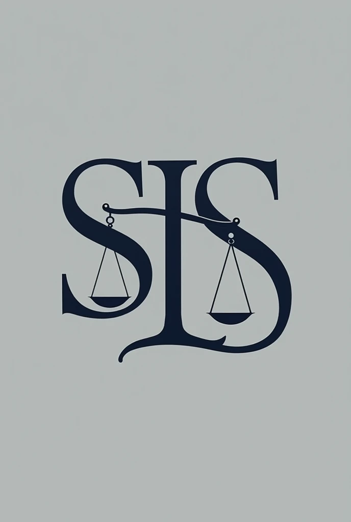 make a logo for a law firm with the initials SLS, ou SL ou SS, It must be minimalist, formal and have something to do with law (ex: A Balance of Justice). REMOVE THE BACKGROUND and make it more delicate