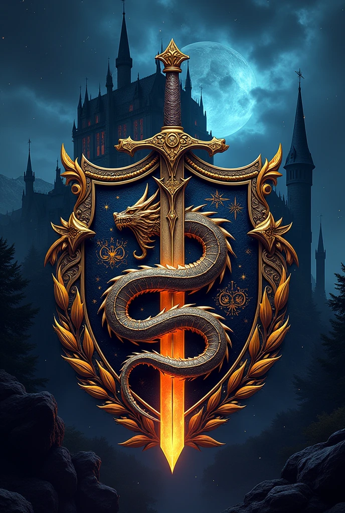 Nilfgaard Academy Logo, A place for demigods, wizards, dragon knights and warriors