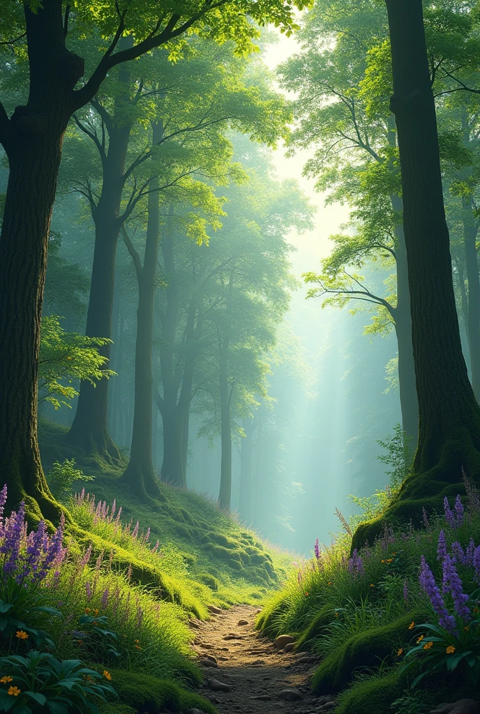 forest, beautiful, large