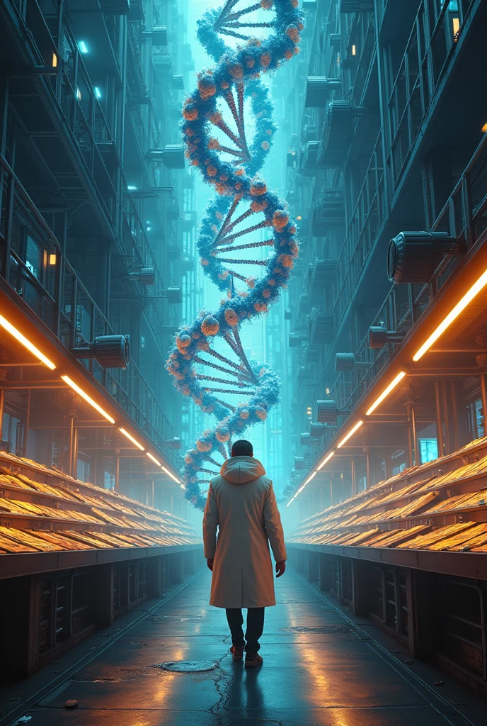 The first step is when the main supervisor of the factory, known as RNA polymerase (ARNp), receive instructions from the boss, the DNA, which is like a giant instruction manual. RNA polymerase receives a signal to start working. Go to the place where the manual is kept, Find the section you need, and prepares to copy it.